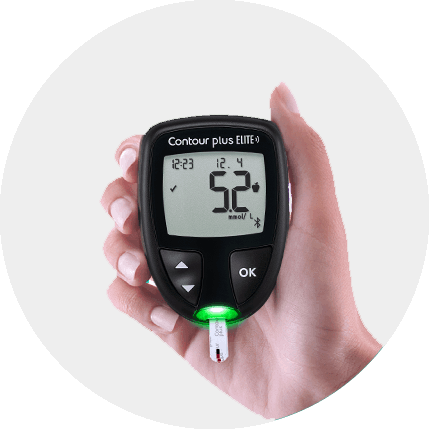 Contour Plus Elite meter in hand